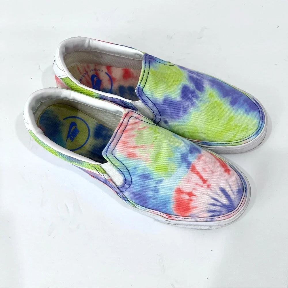 Nike Nike Court Legacy Print Boho Neon Tie Dye Slip On Loafer Chelsea Sneakers
